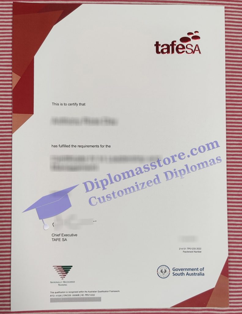 Amazing Sellers To Order A TAFE SA Certificate 2024