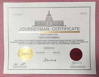 Journeyman certificate, fake Canada certificate,