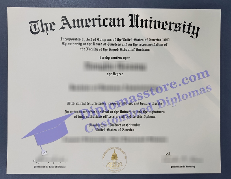 American University diploma
