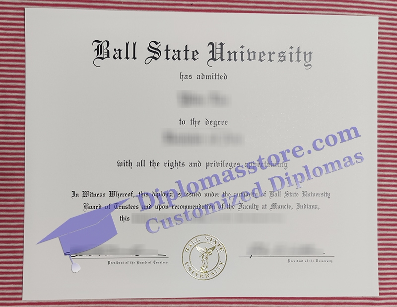 Ball State University diploma