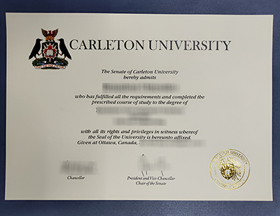 Carleton University diploma certificate