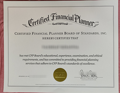 buy Certified Financial Planner certificate