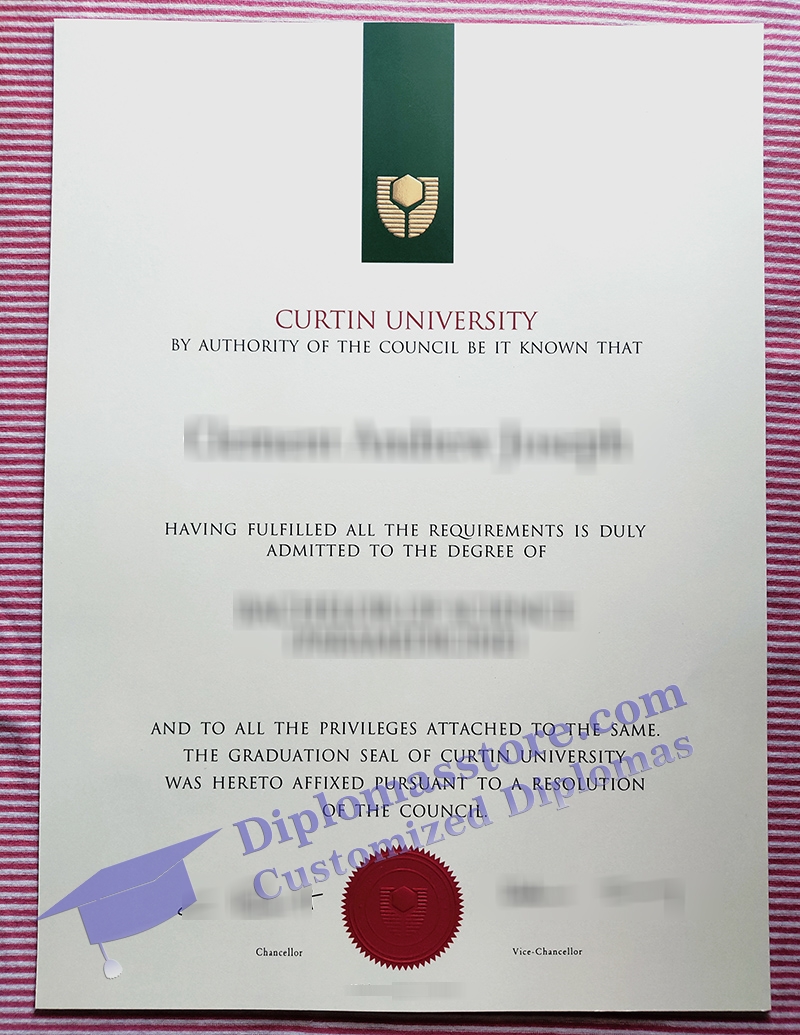 Curtin University degree, Curtin University certificate,