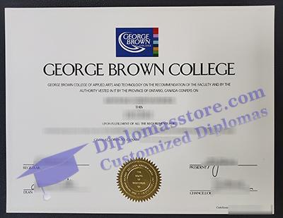 George Brown College diploma, GBC certificate,