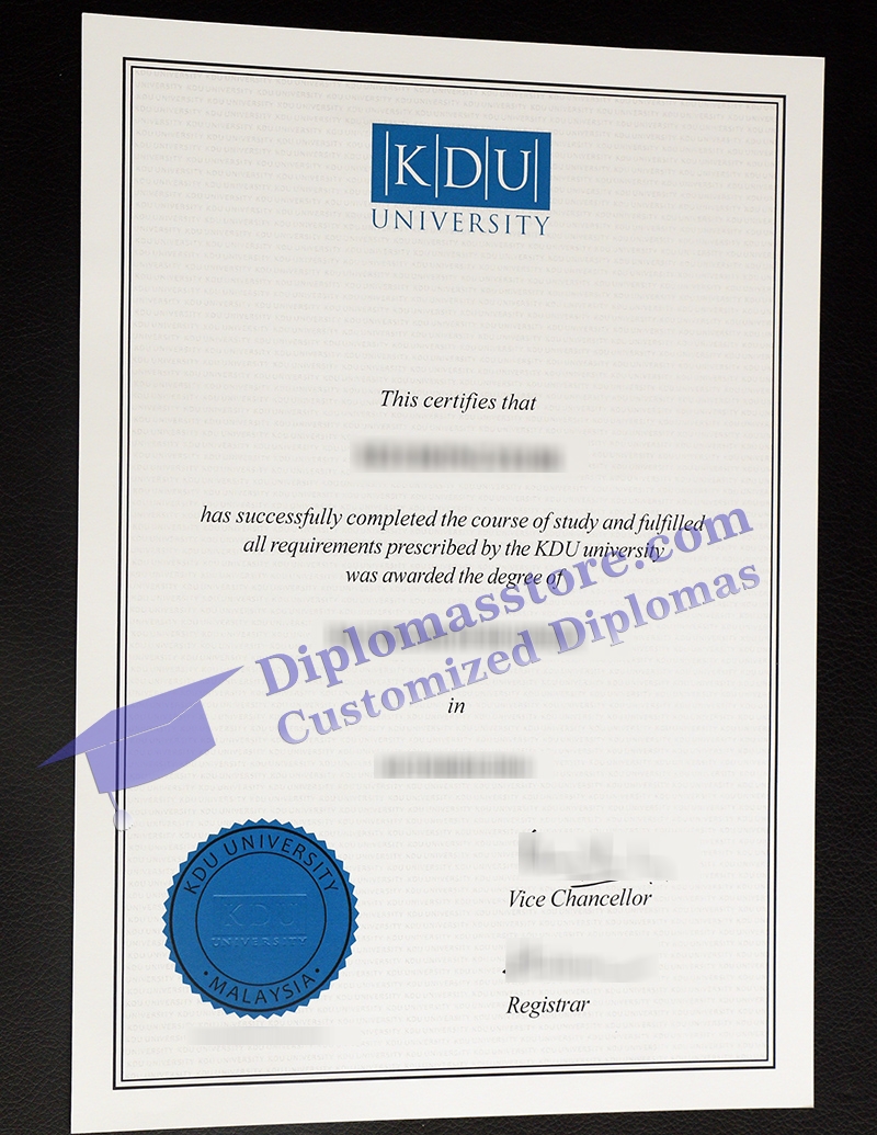 KDU University degree