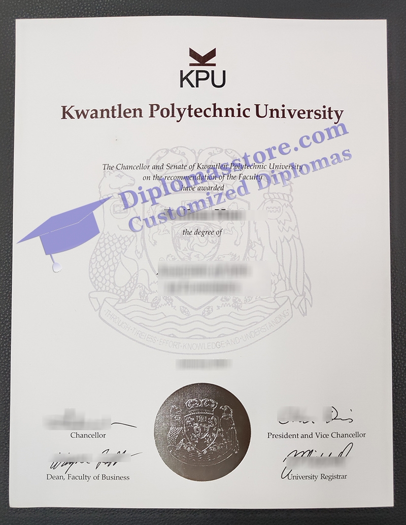 Kwantlen Polytechnic University diploma, KPU diploma,