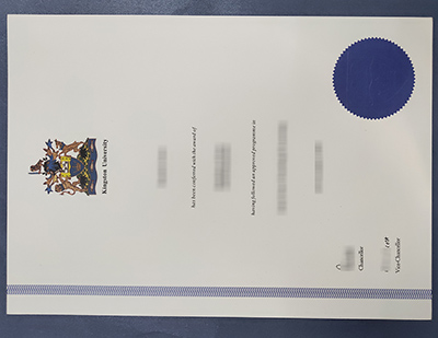 Kingston University degree certificate