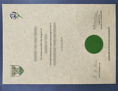 Leeds Metropolitan University degree certificate