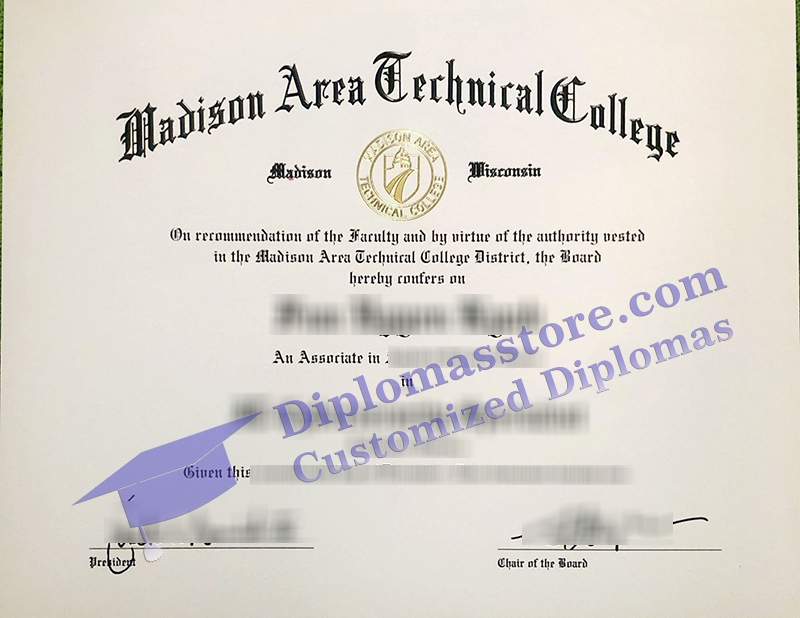 Madison Area Technical College diploma, Madison Technical certificate,