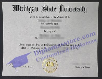 fake Michigan State University diploma