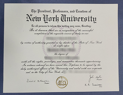 New York University diploma, NYU diploma,