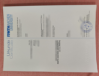 RWTH Aachen University urkunde certificate