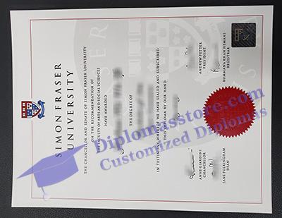 Simon Fraser University diploma, SFU diploma,