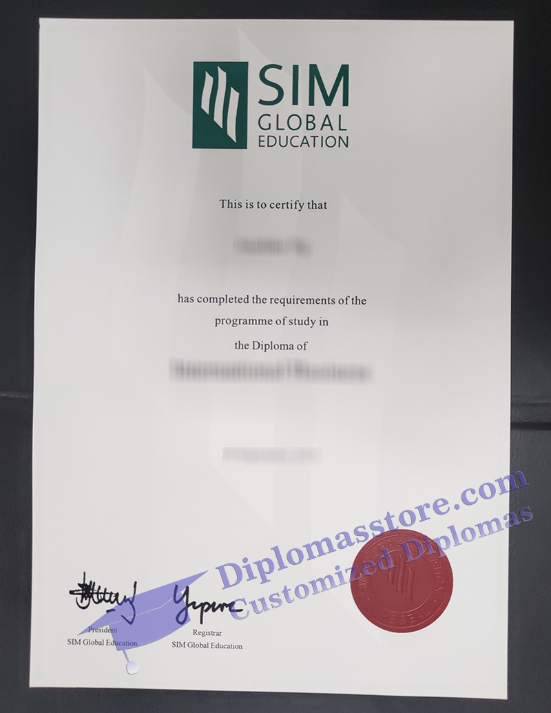 SIM Global Education diploma, SIM GE certificate,