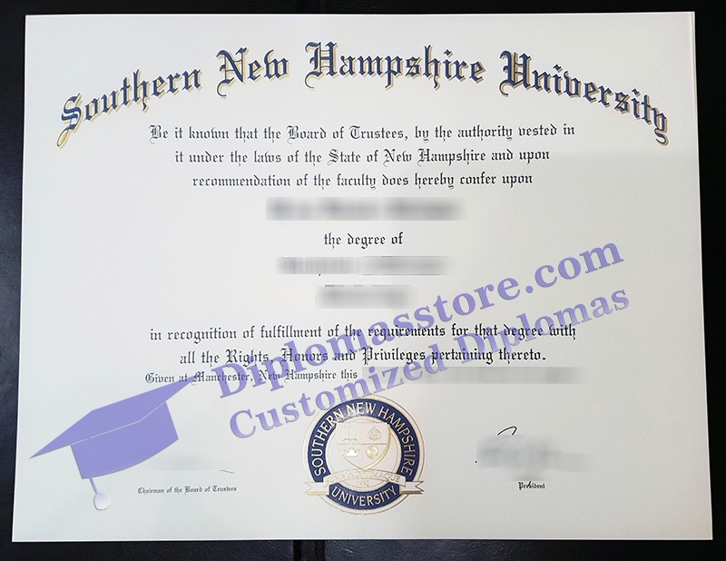 Southern New Hampshire University degree, SNHU diploma,