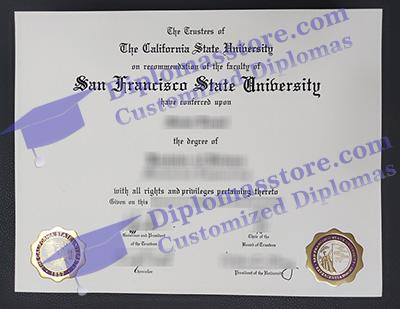 San Francisco State University diploma