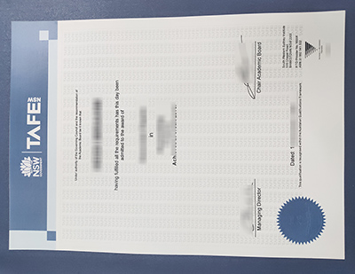 TAFE NSW degree certificate