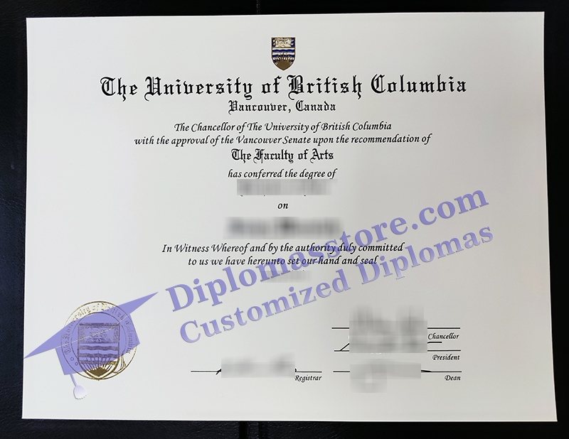 University of British Columbia diploma, fake UBC degree,