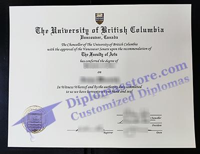 University of British Columbia diploma, fake UBC degree,