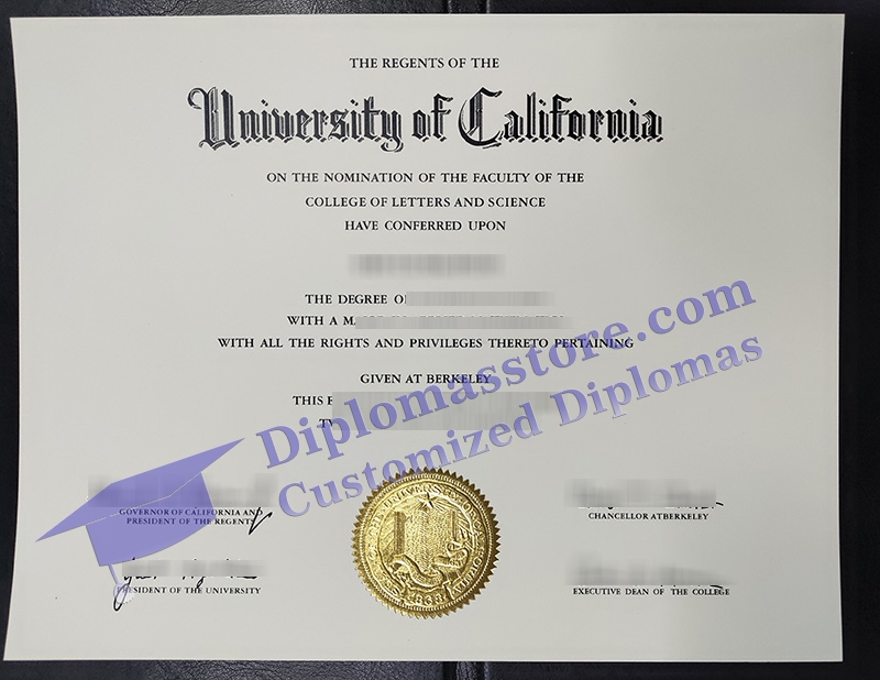 UC Berkeley diploma, UC Berkeley degree,