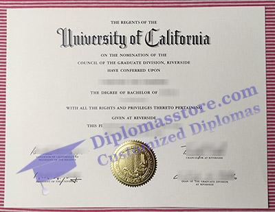 UC Riverside diploma, UC Riverside degree,