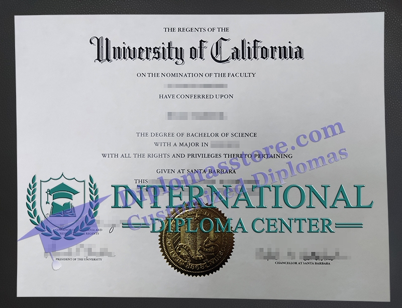 UC Santa Barbara diploma, UC Santa Barbara degree,