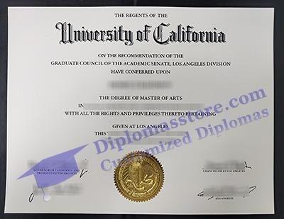 UCLA diploma, UCLA certificate,