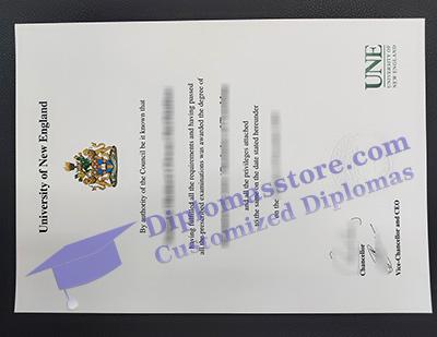 University of New England degree, UNE diploma,