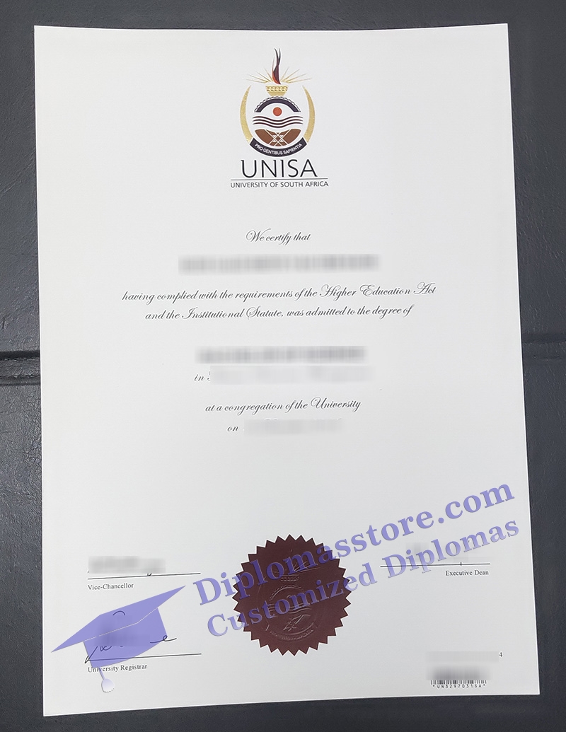 University of South Africa degree, fake UNISA diploma,