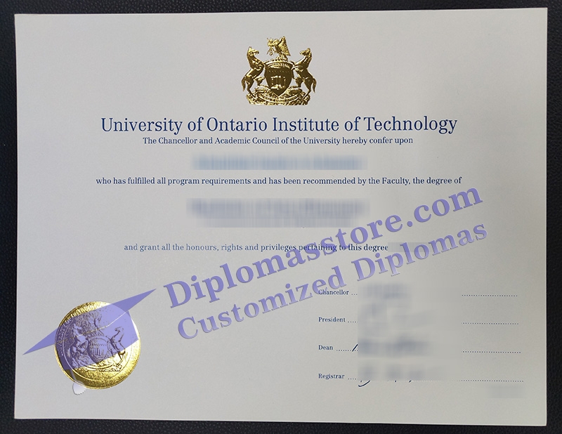 UOIT diploma, UOIT certificate,