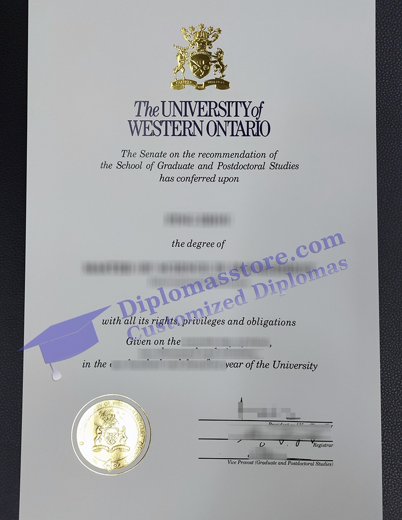 Western University diploma, UWO diploma,