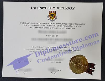 University of Calgary diploma, University of Calgary degree,