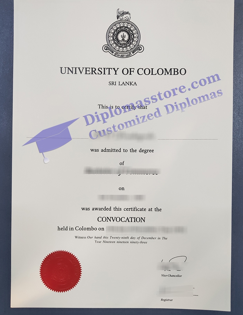 University of Colombo degree