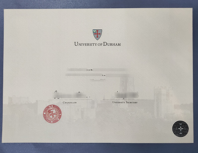 Durham University degree certificate