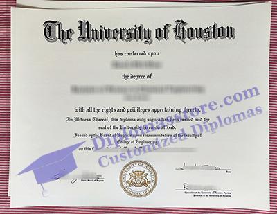 University of Houston diploma, University of Houston degree,