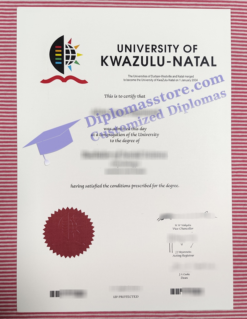 University of KwaZulu-Natal degree, University of KwaZulu-Natal diploma,