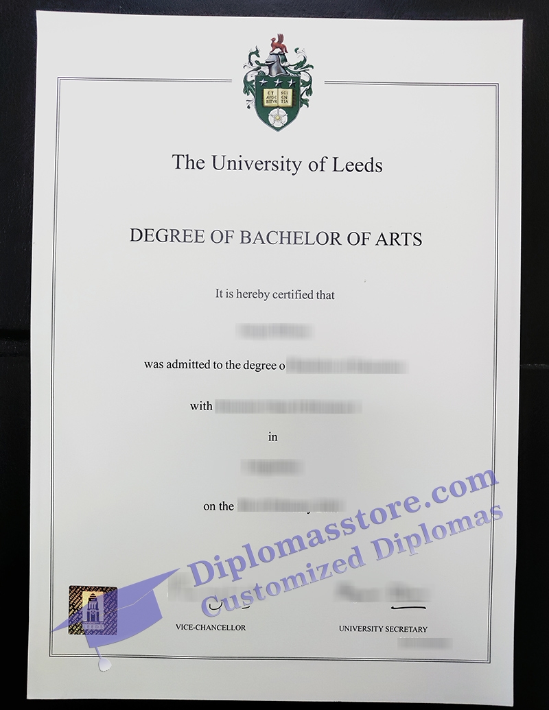 University of Leeds degree, University of Leeds certificate,