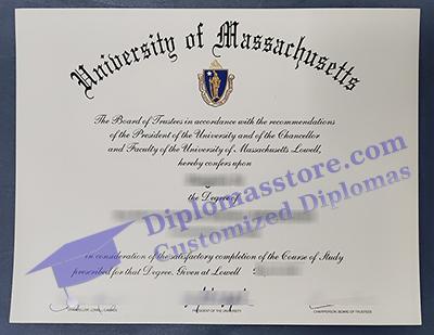 University of Massachusetts diploma, University of Massachusetts certificate,