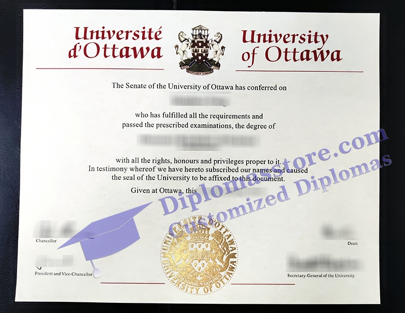 University of Ottawa diploma, University of Ottawa degree,