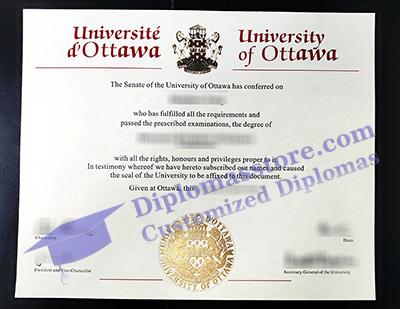 University of Ottawa diploma, University of Ottawa degree,