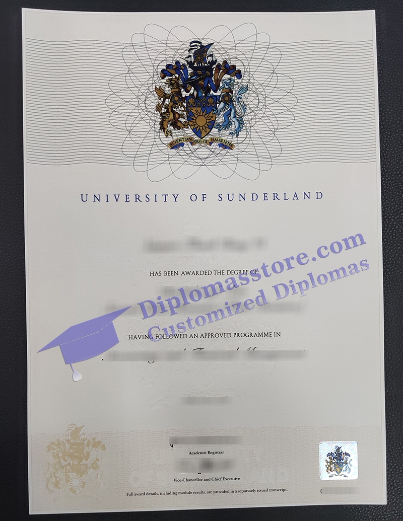 University of Sunderland diploma, University of Sunderland degree,