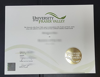 University of the Fraser Valley diploma, UFV certificate,