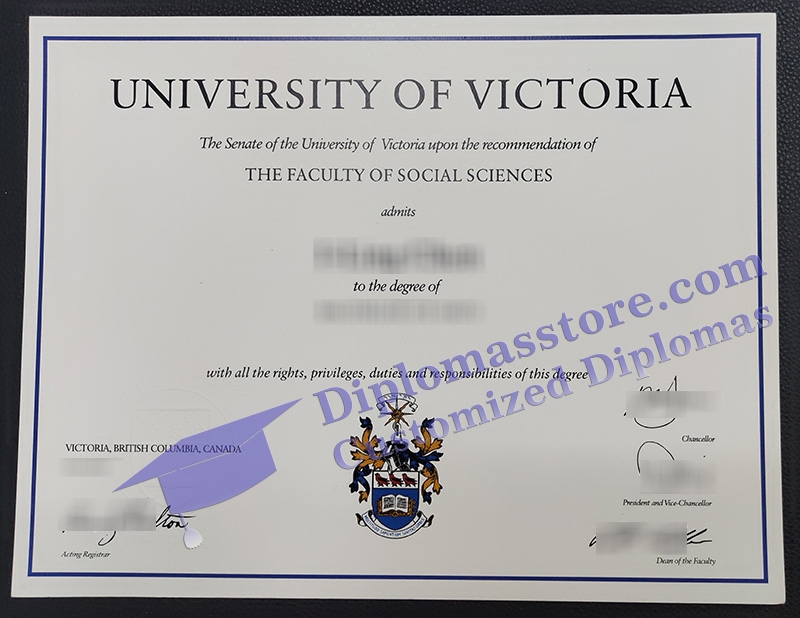 University of Victoria diploma, University of Victoria certificate,