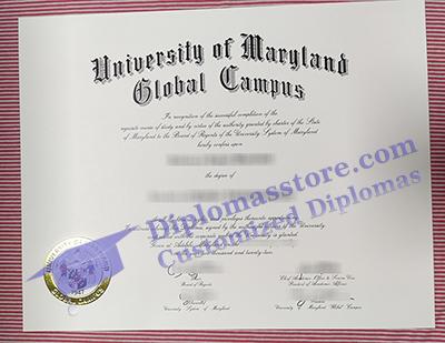 University of Maryland Global Campus diploma, UMGC diploma,