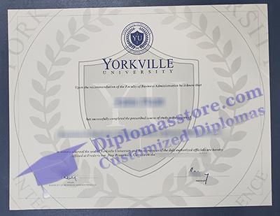 Yorkville University diploma certificate