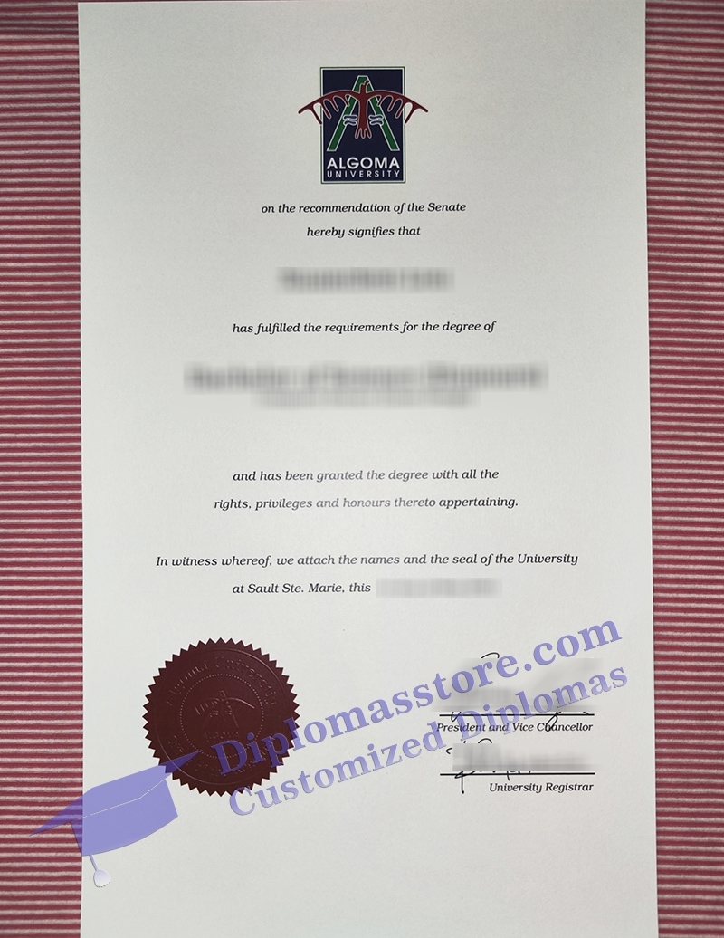 Algoma University diploma, Algoma University certificate,