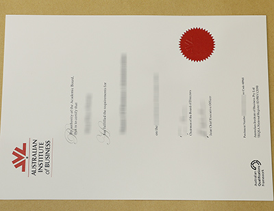 Australian Institute of Business degree certificate