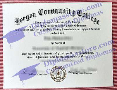 Bergen Community College certificate