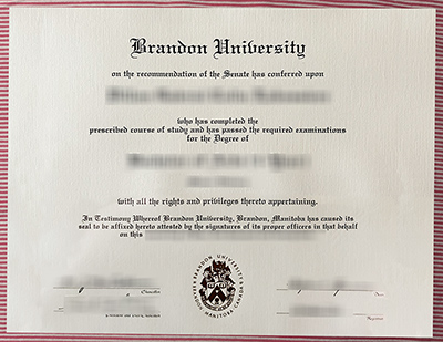 fake Brandon University diploma, Brandon University certificate,