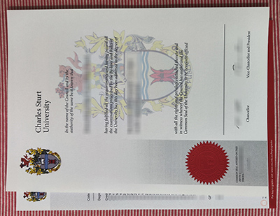 Charles Sturt University degree certificate